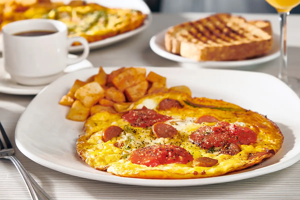 Frittata Calabrese servie au restaurant PACINI